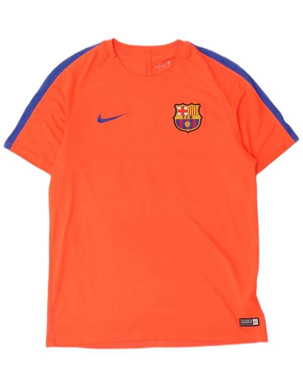 Męski T-shirt Nike Barcelona z grafiką, duży, pomarańczowy, poliestrowy blok kolorów