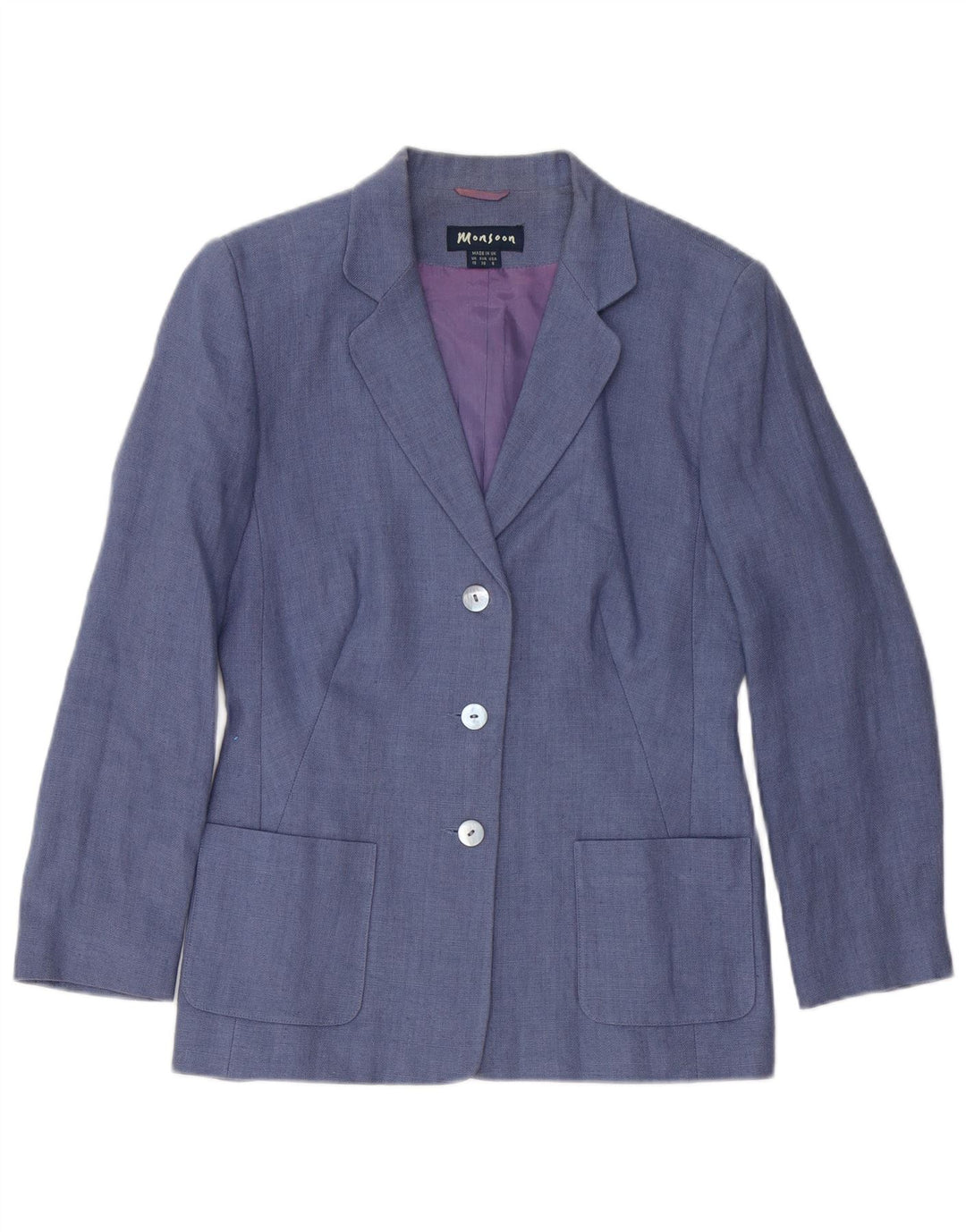 Monsoon Damski zestaw spódnic zapinanych na 3 guziki i 2 części UK 10 Small W26 Blue Linen