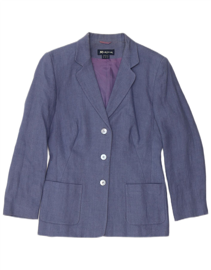 Monsoon Damski zestaw spódnic zapinanych na 3 guziki i 2 części UK 10 Small W26 Blue Linen