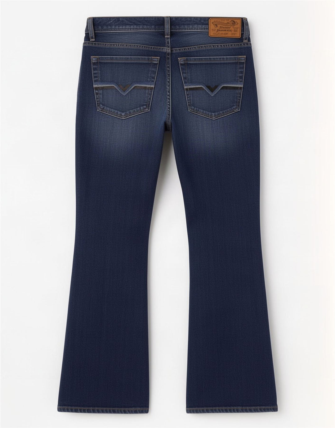 Diesel Męskie Zatiny Bootcut Jeansy W32 L30 Niebieskie bawełniane