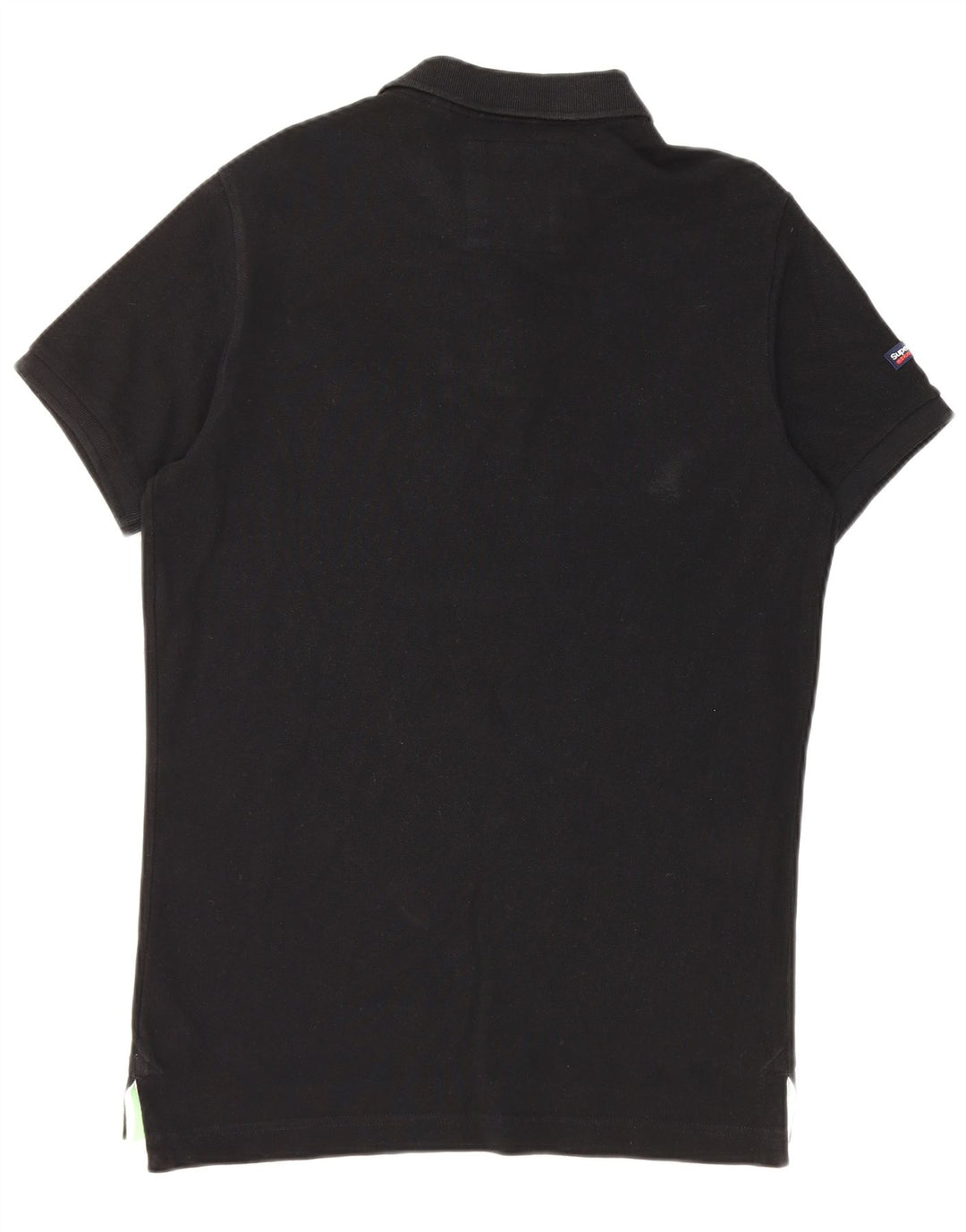 Męska koszulka polo Superdry, duża, czarna, bawełniana