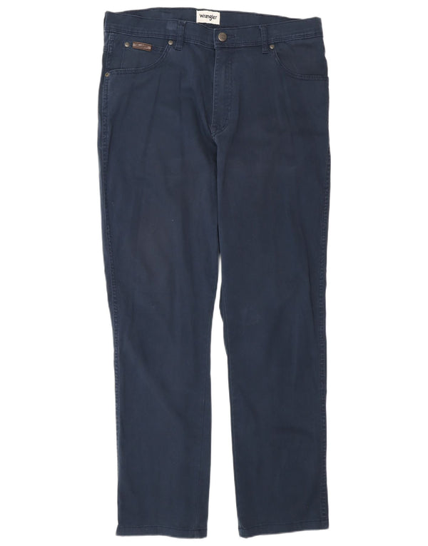 Męskie jeansy Wrangler Texas Slim W36 L34 Granatowe, bawełniane
