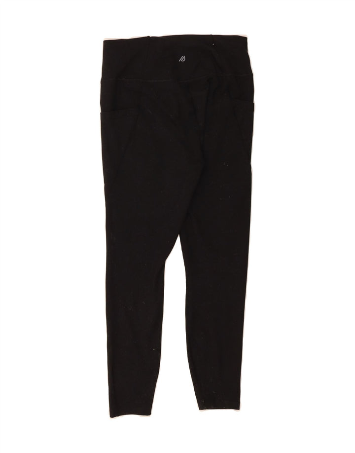 EDDIE BAUER Womens Leggings UK 14 Medium Black Polyester Vintage Eddie Bauer and Second-Hand Eddie Bauer from Messina Hembry 