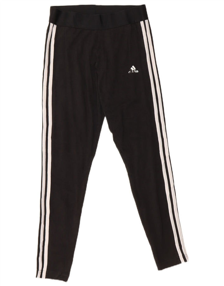 Legginsy damskie ADIDAS UK 12/14, średnia czarna bawełna