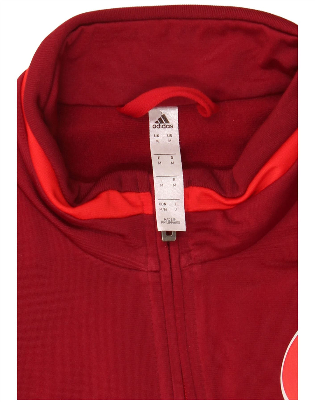 Kurtka dresowa męska adidas FSV Trier-Tarforst Graphic, średnia czerwona