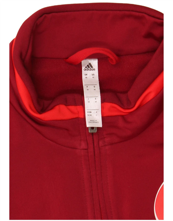 Kurtka dresowa męska adidas FSV Trier-Tarforst Graphic, średnia czerwona