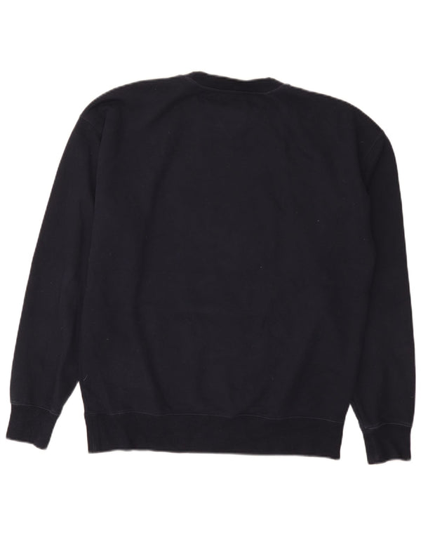 Męska bluza z grafiką Tommy Hilfiger, sweter XS, granatowa, bawełniana