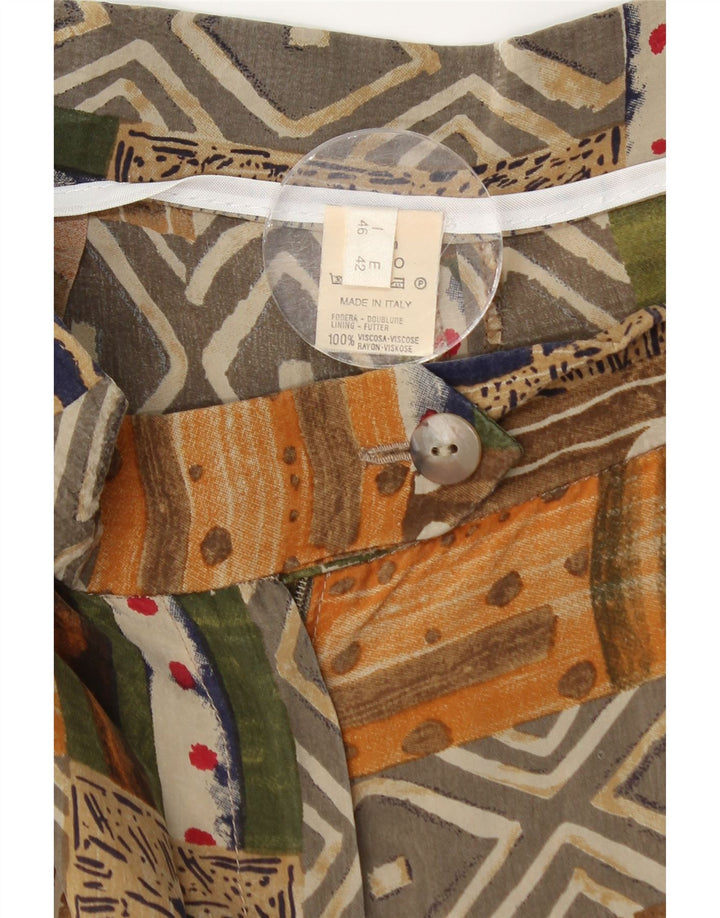 Damskie szorty z wysokim stanem VINTAGE IT 46 Large W28 wielokolorowe