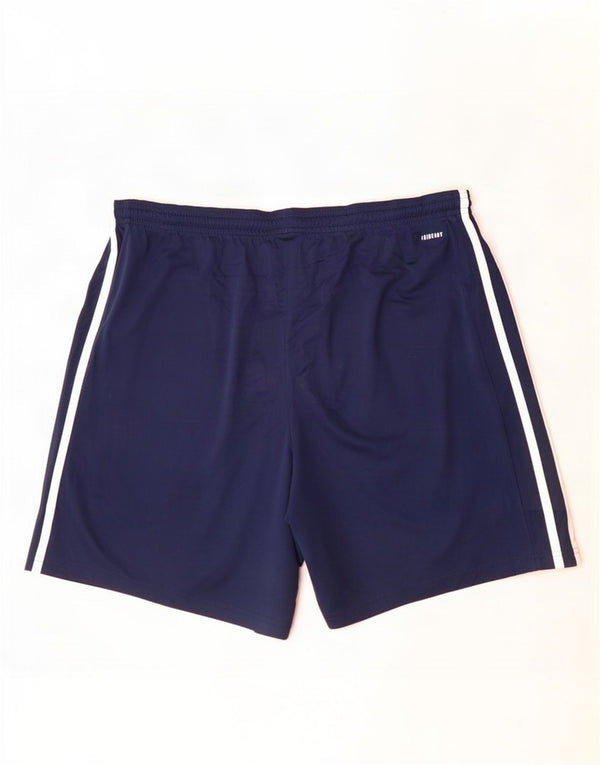 Męskie spodenki sportowe Adidas Aeroready XL granatowe, poliestrowe