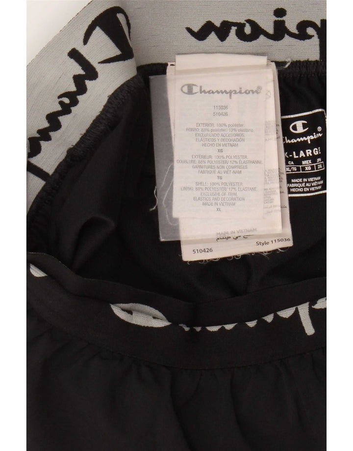 Damskie spodenki sportowe Champion Graphic UK 18 XL, czarny poliester