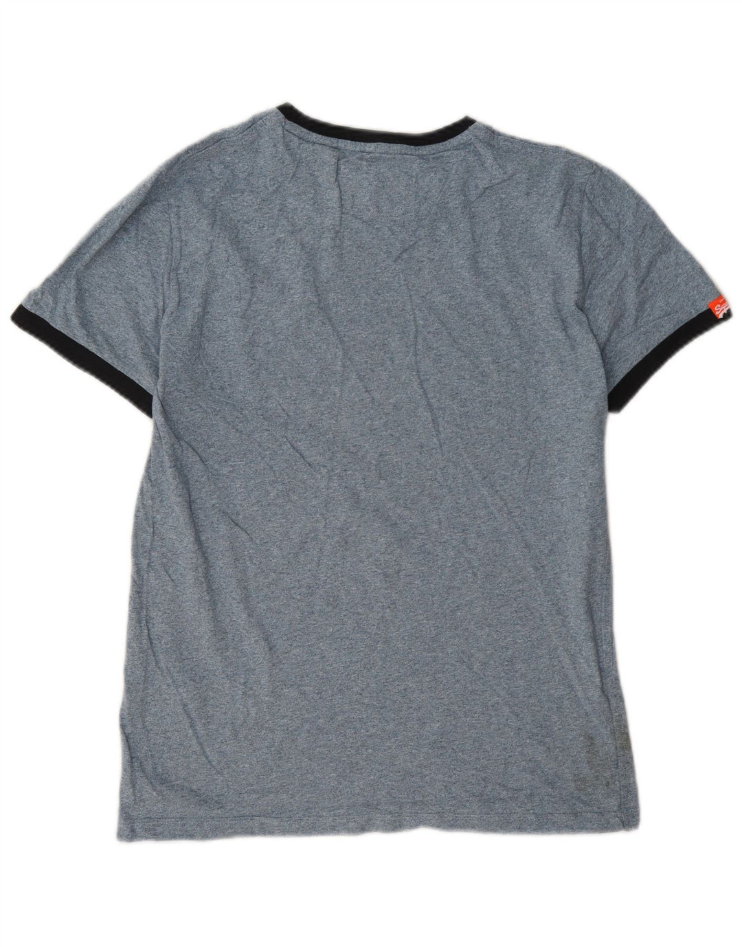 T-shirt męski Superdry, mały, niebieski, bawełniany w cętki