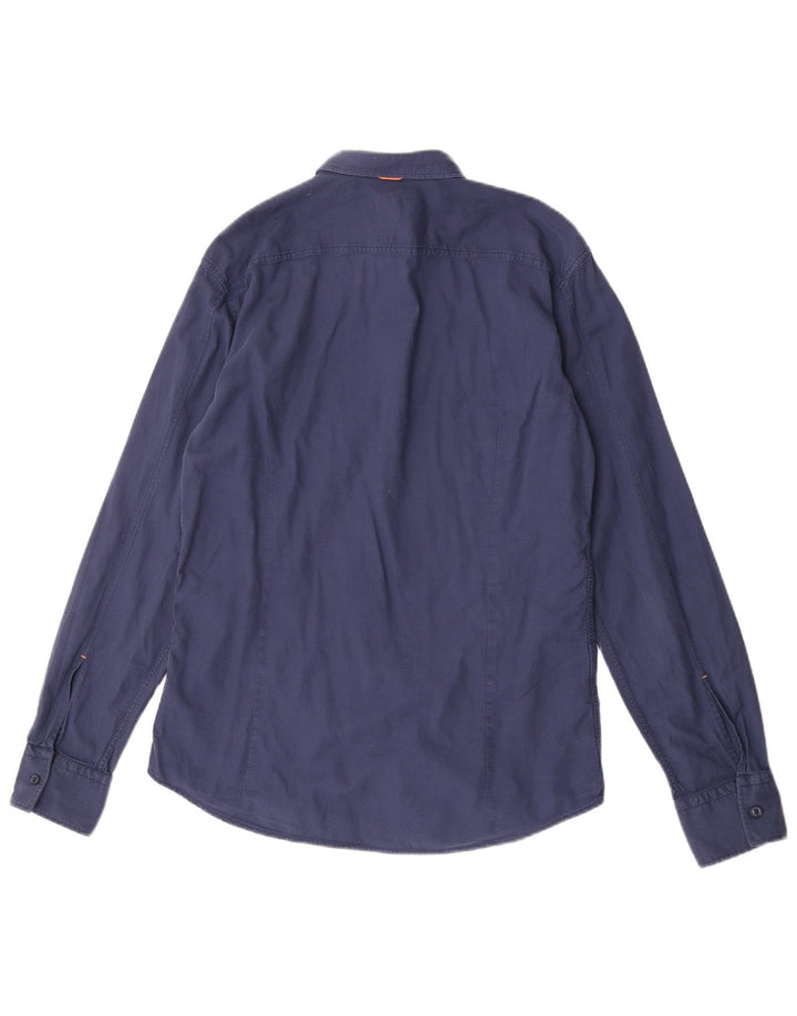 Koszula męska Hugo Boss Slim Fit, duża, granatowa