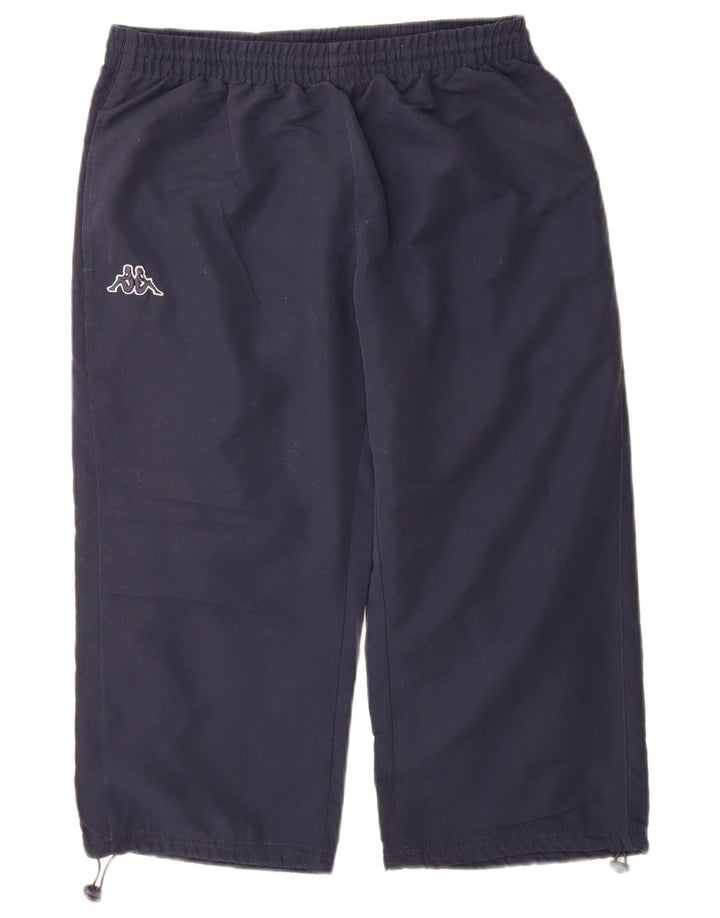 Męskie spodnie dresowe Capri Capri XL granatowe, poliestrowe