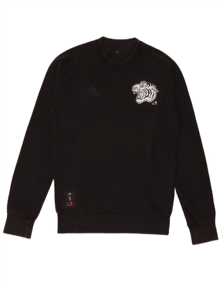 Męska bluza z grafiką ADIDAS, mała czarna