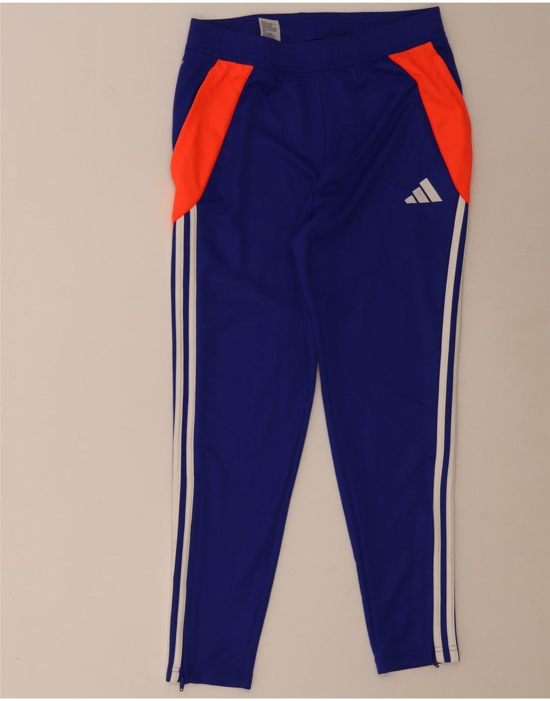 Męskie spodnie dresowe Adidas Aeroready, średni niebieski, poliester z blokami kolorów