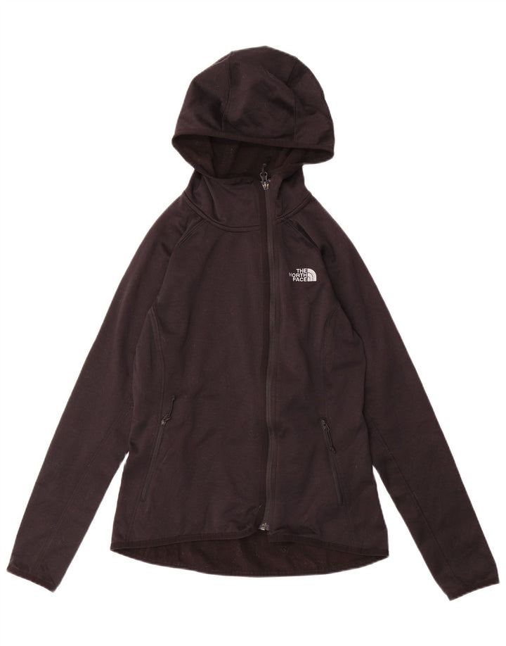 THE NORTH FACE Womens Zip Hoodie Sweater UK 10 Small Black Polyester