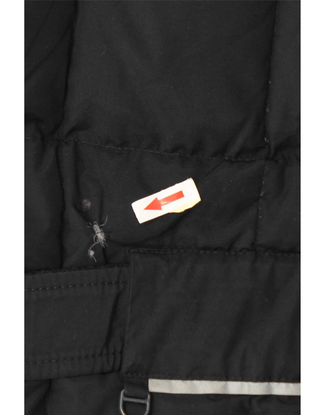 Vintage damska ocieplana kurtka IT 48 XL, czarny poliamid