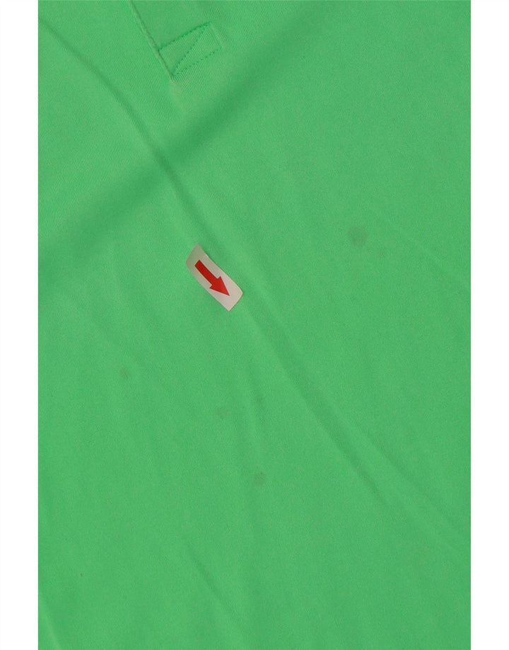 Męska koszulka polo Nike, mała, zielona, sportowa, z poliestru