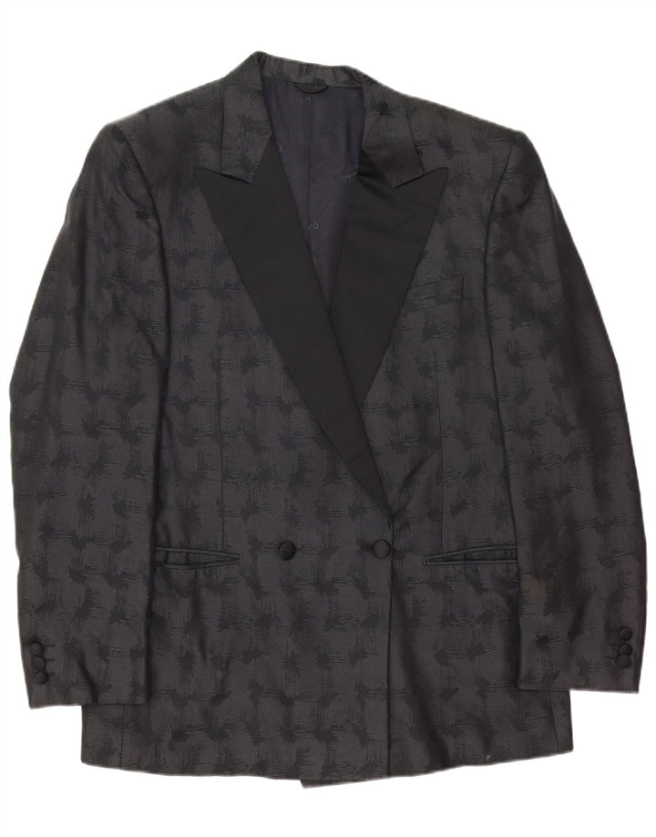 Męska marynarka Pierre Cardin IT 50, duża, czarna, geometryczna klasyka
