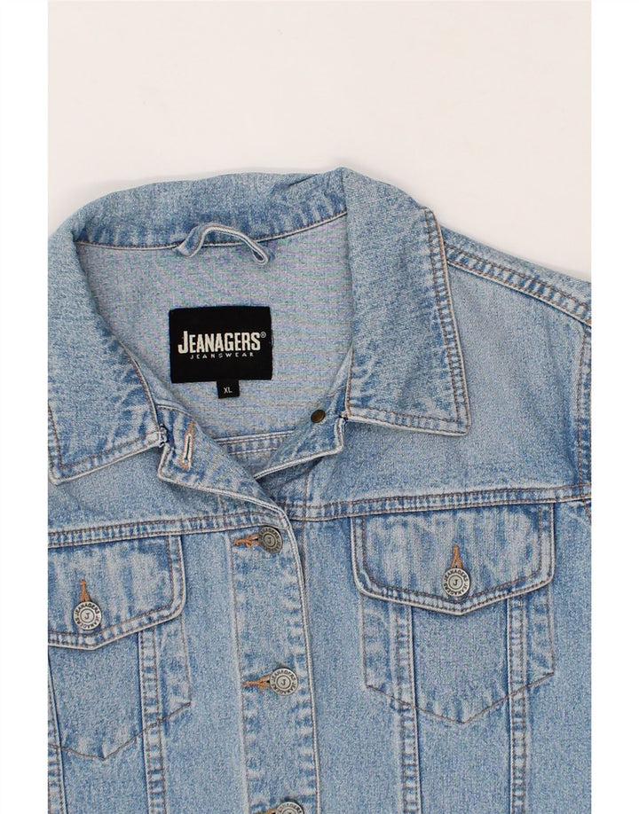 JEANAGERS Womens Denim Jacket UK 18 XL Blue Cotton Vintage Jeanagers and Second-Hand Jeanagers from Messina Hembry 