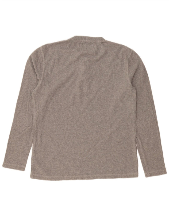 SUPERDRY Męski top z długim rękawem, średnioszary