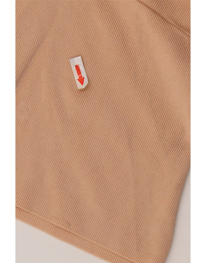 Damski top z długim rękawem Zara UK 8 Small Beżowa Wiskoza