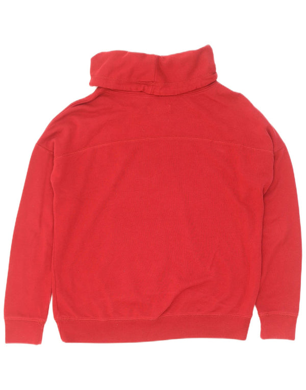 Damski sweter oversize Hollister Los Angeles UK 10, mały, czerwony