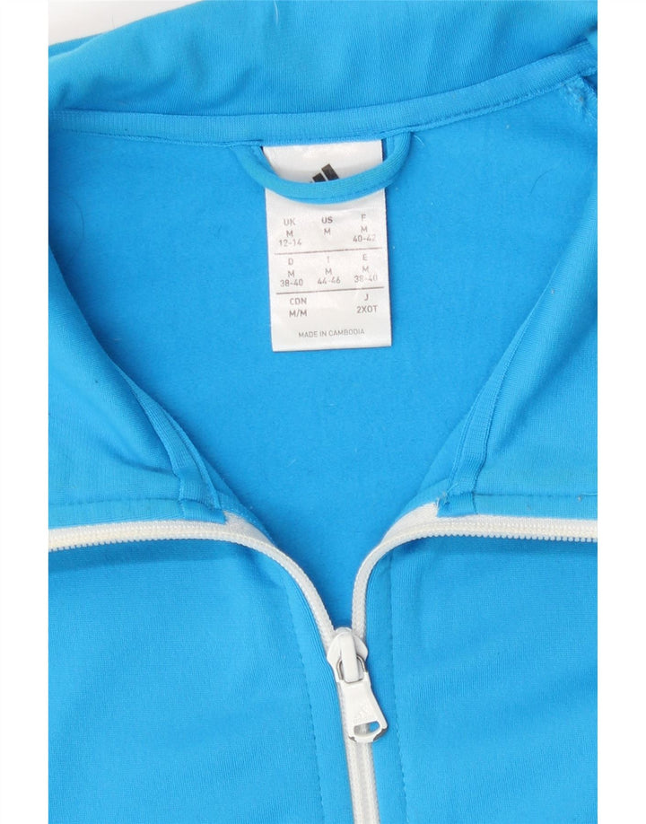 Damska bluza dresowa Adidas UK 12/14 Średni niebieski
