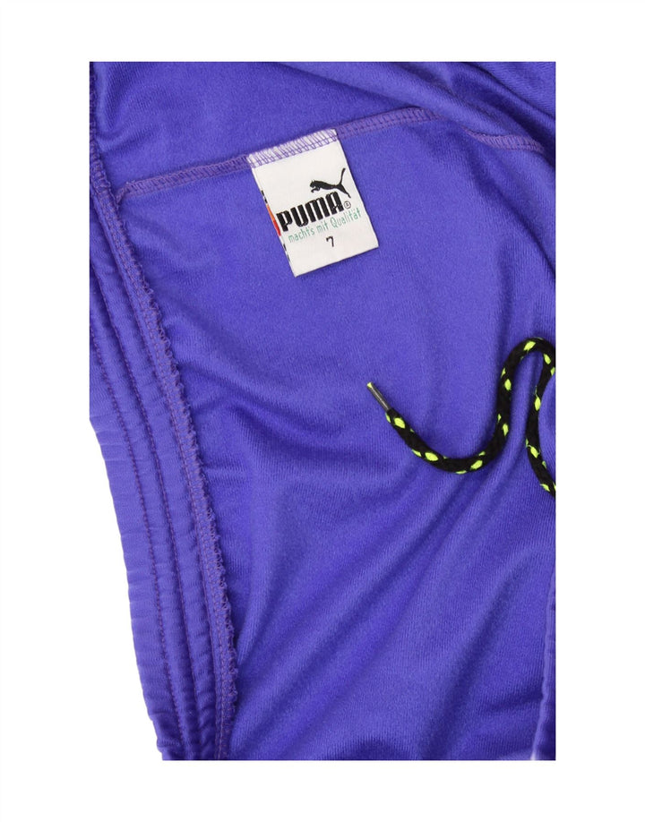 Męskie spodnie dresowe PUMA Joggers XL Fioletowy poliester z blokami kolorów