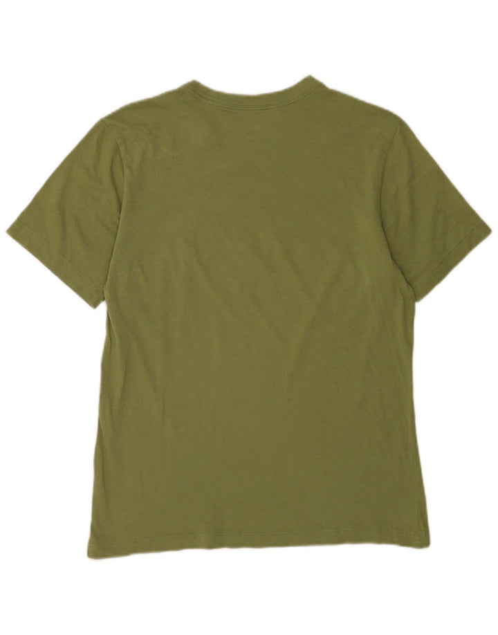 Męski T-shirt z grafiką Nike, mały, zielony, bawełniany