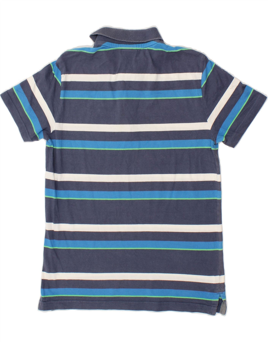 PUMA Mens Polo Shirt Small Navy Blue Striped Cotton Vintage Puma and Second-Hand Puma from Messina Hembry 