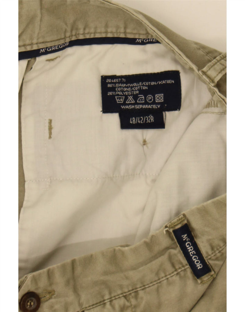 MC GEORGE Mens Straight Chino Trousers W32 L26  Khaki Cotton Vintage MC George and Second-Hand MC George from Messina Hembry 