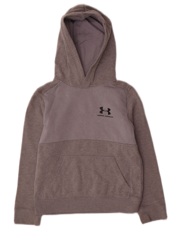 Chłopięca bluza z kapturem Under Armour Cold Gear 7-8 lat, mała, szara