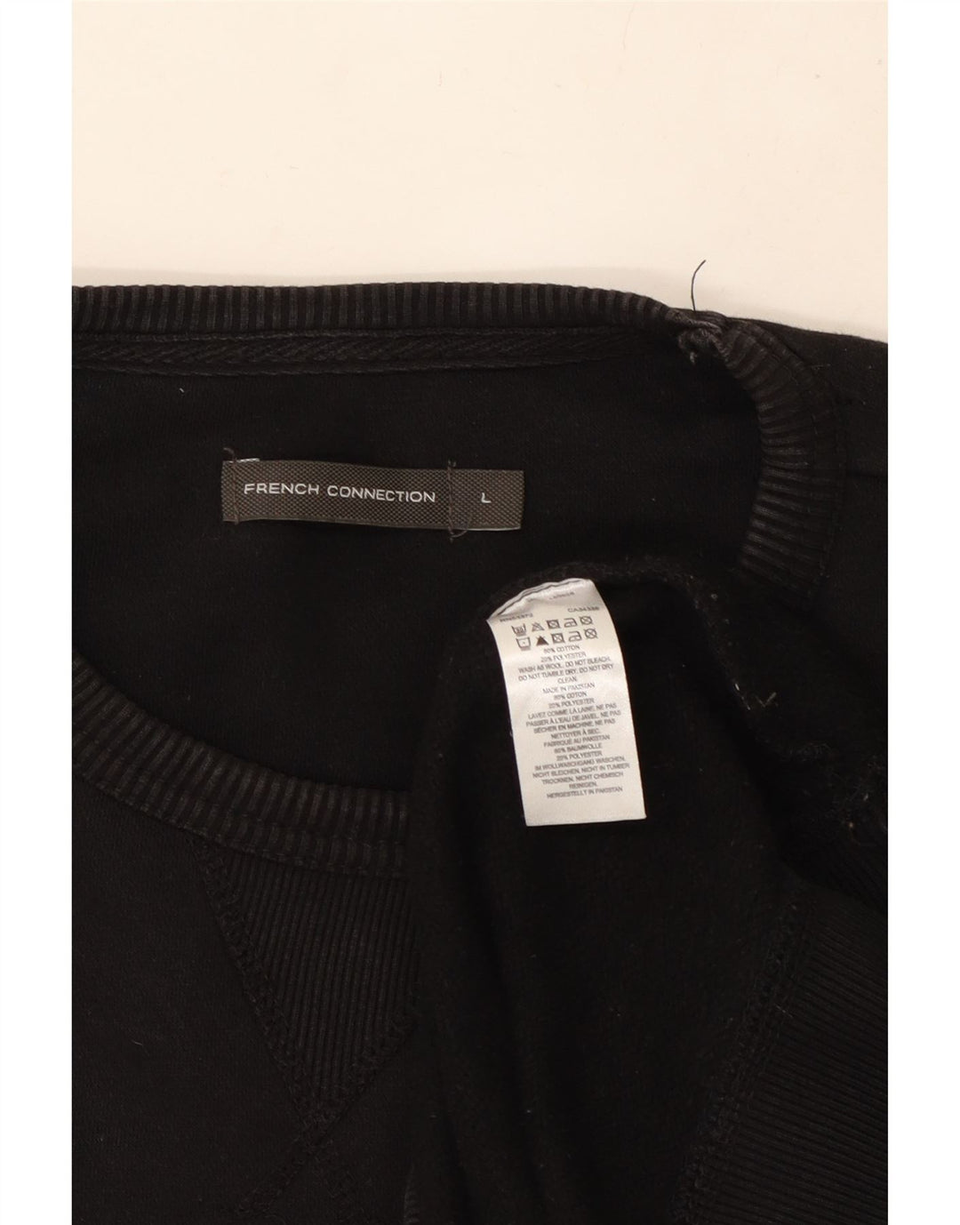 Bluza męska FRENCH CONNECTION, duża, czarna, bawełniana