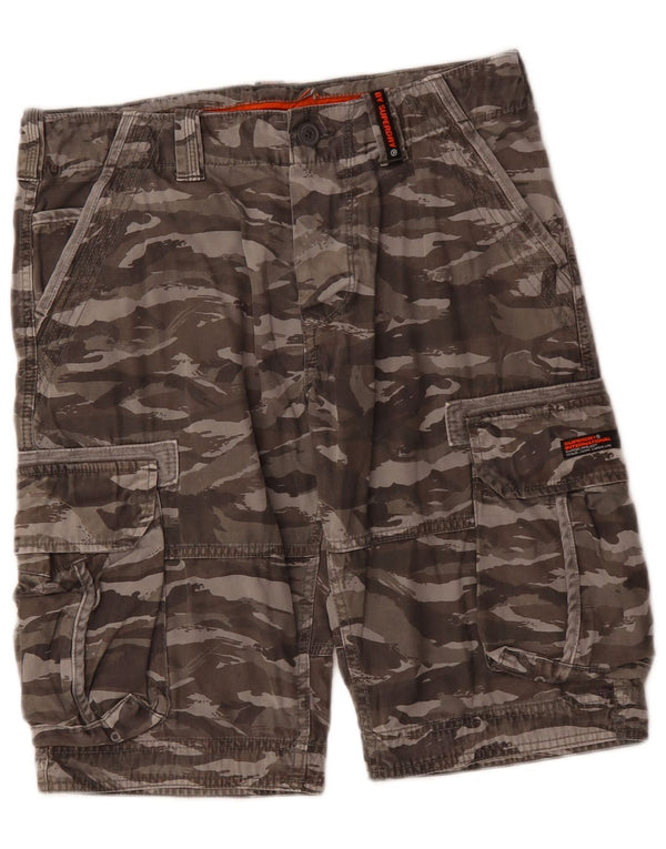 Męskie spodenki cargo SUPERDRY W31, średnia bawełna w kolorze khaki