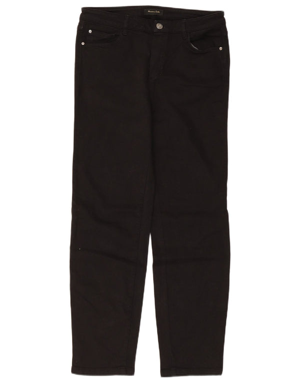 Spodnie damskie Massimo Dutti Straight Casual EU 38 Small W28 L28 Black