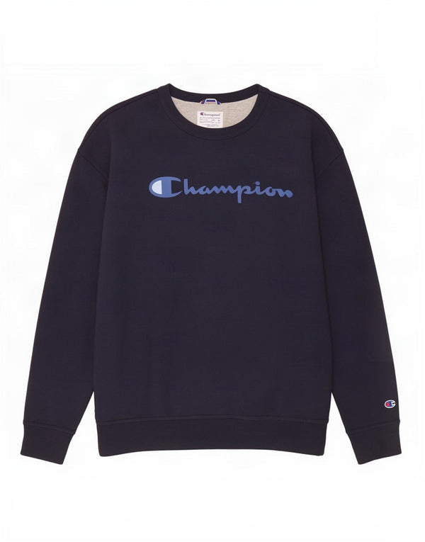 Męski sweter z grafiką Champion, 2XL, granatowy, bawełniany