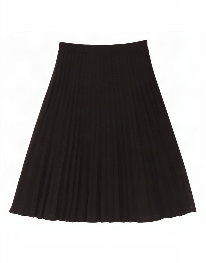Marks & Spencer Damska plisowana spódnica midi UK 12 Medium W30 Czarny poliester