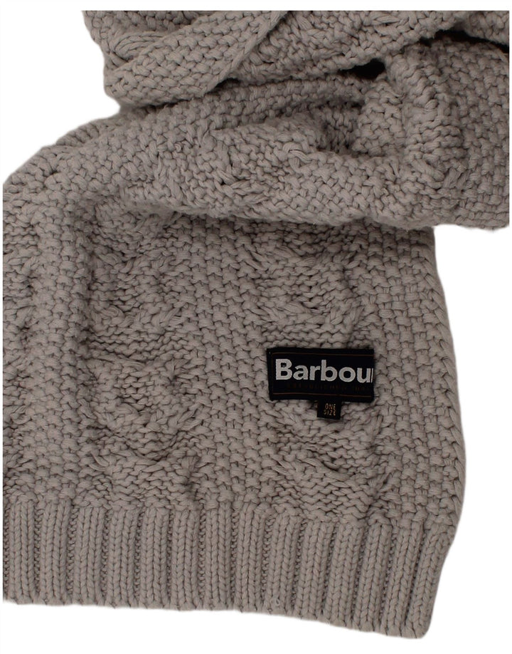 Szalik damski Barbour, prostokątny, jeden rozmiar, szary