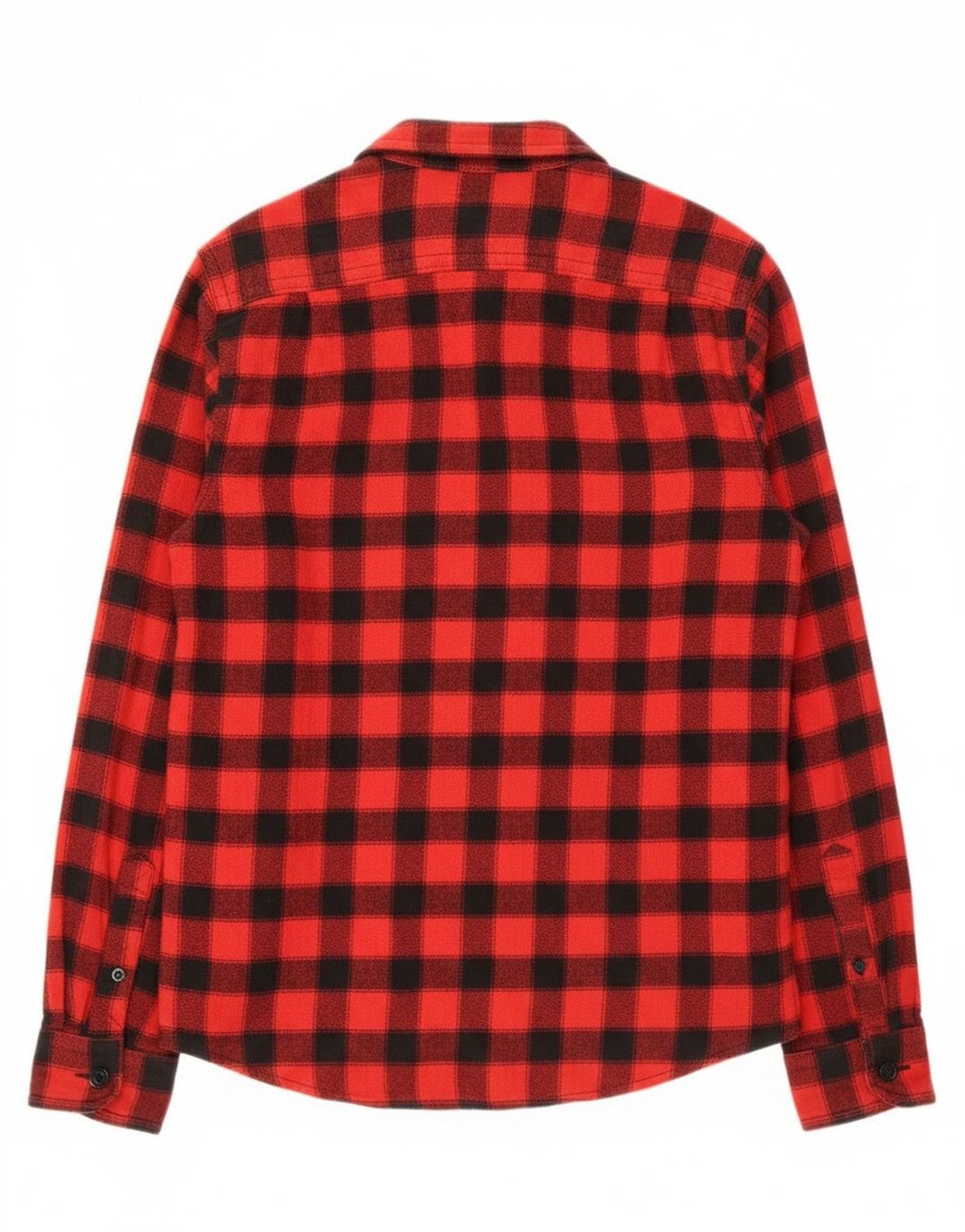 Męska koszula flanelowa drwal Superdry o dopasowanym kroju, średnia czerwona bawełniana kratka