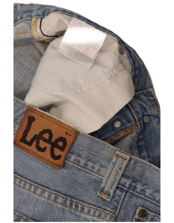 Męskie proste dżinsy Lee W33 L36 Niebieskie bawełniane