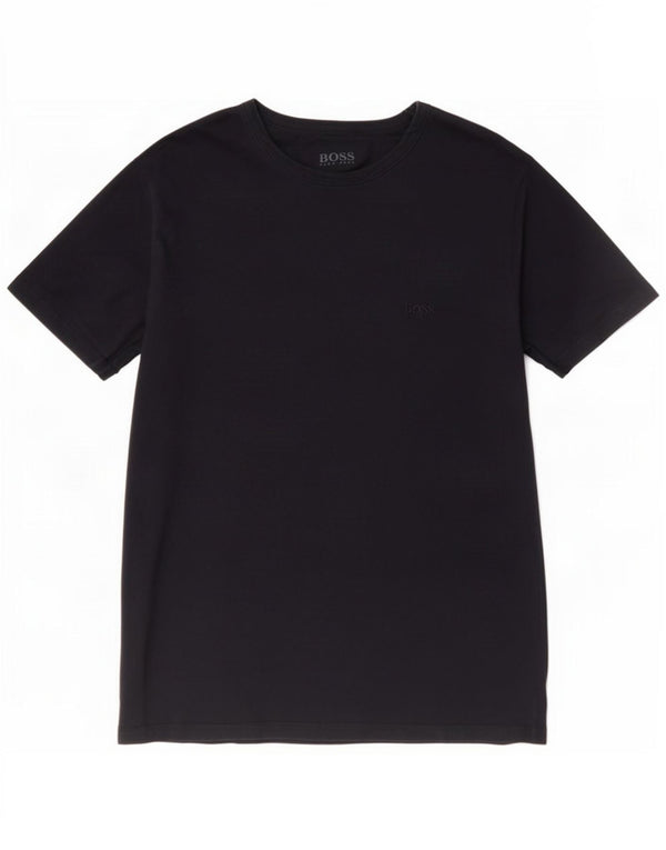 T-shirt męski Hugo Boss, duży, granatowy, bawełniany