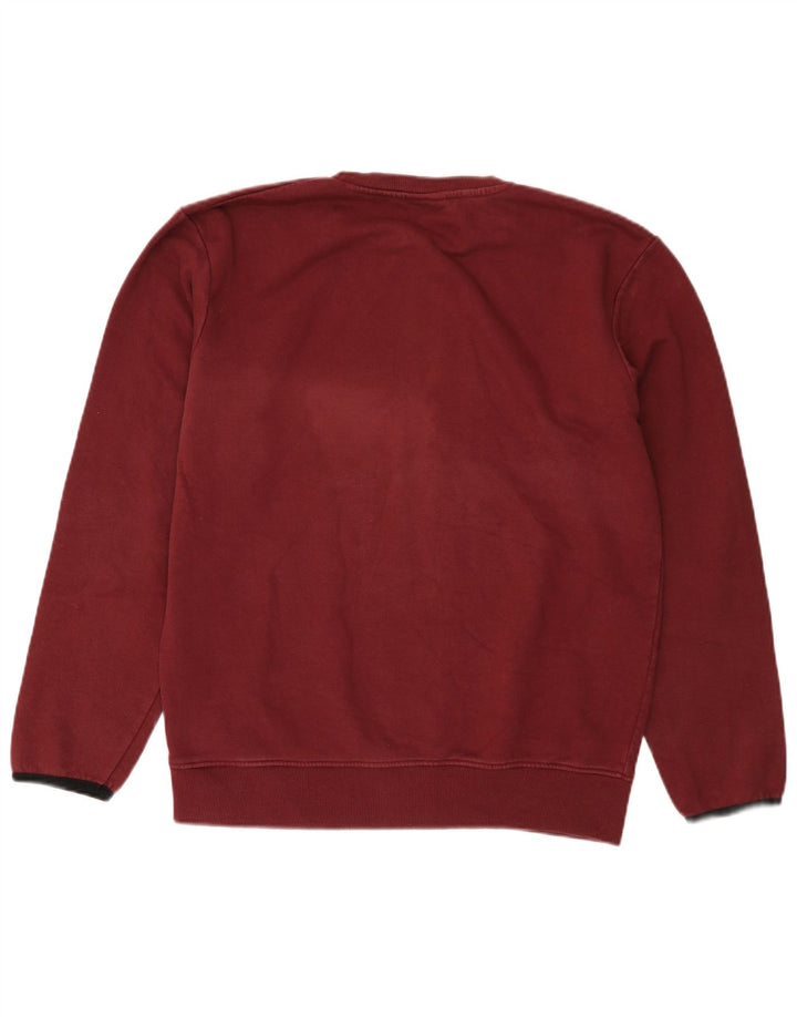 Męska bluza z grafiką Ellesse, mała, bordowa, bawełniana