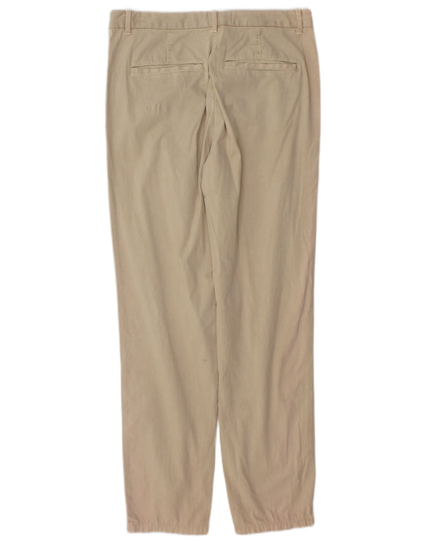 Marks & Spencer Womens Straight Chino Trousers UK 8 Small W28 L29 Beige