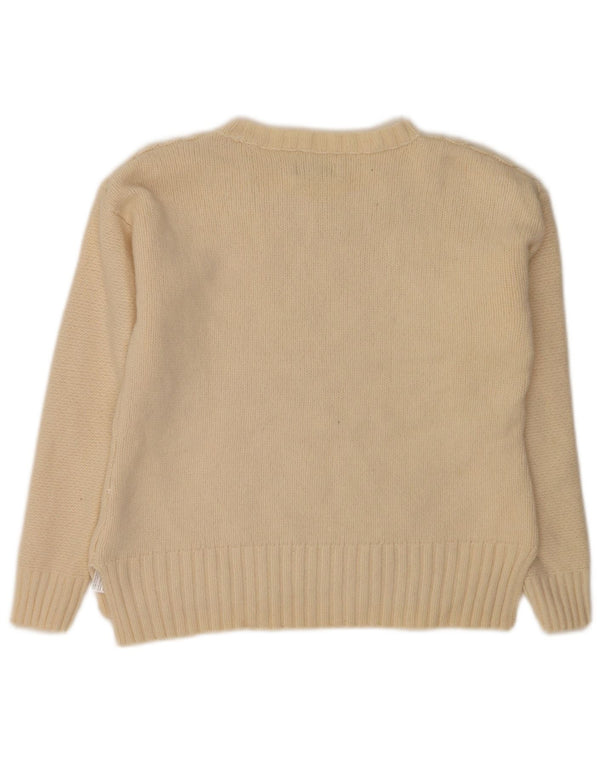 Sweter damski Jack Wills z dekoltem w łódkę, UK 10, mały, w kolorze złamanej bieli