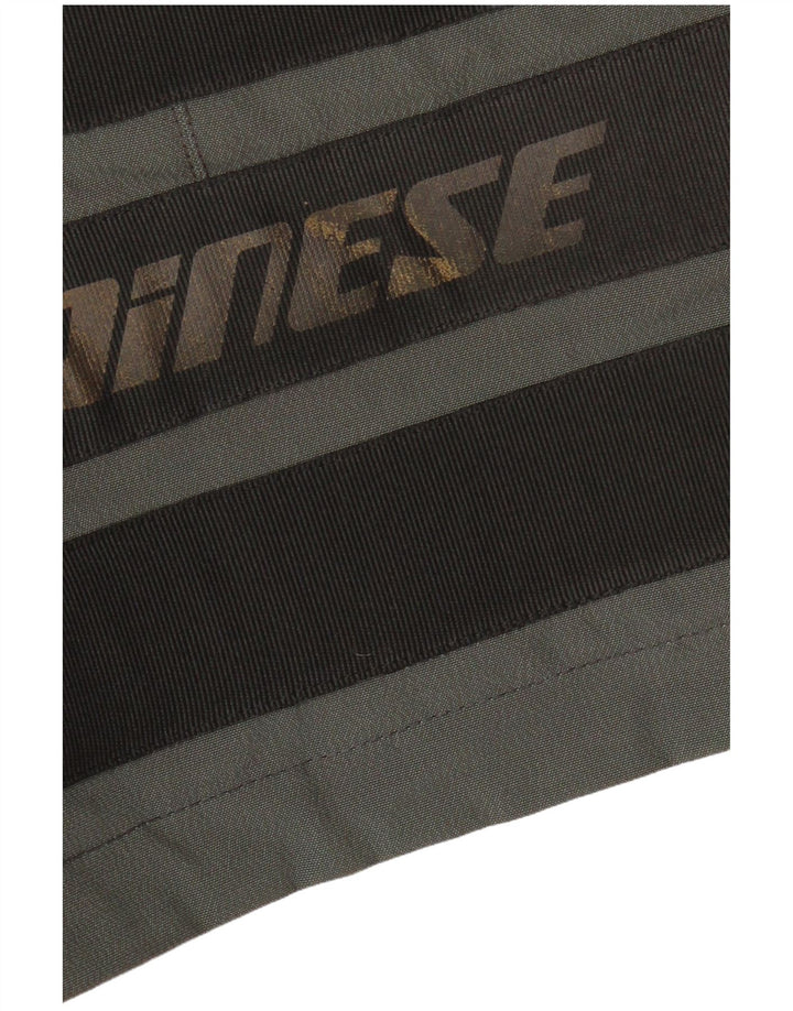 Męska kurtka wyścigowa Dainese Graphic IT 52, duży szary nylon z blokami kolorów