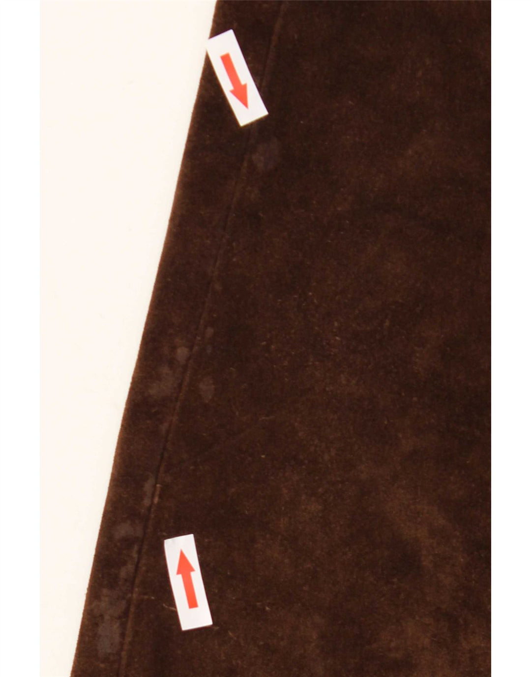 Vintage damskie spodnie zamszowe Flare W30 L32 brązowe