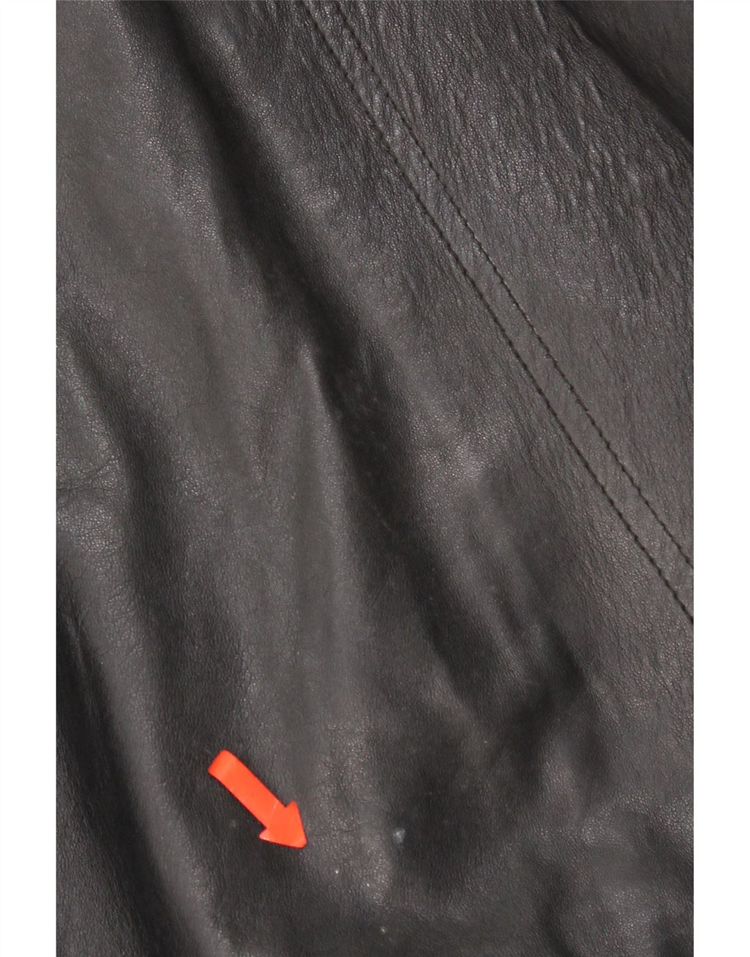 Vintage damska kurtka skórzana UK 16, duża czarna skóra