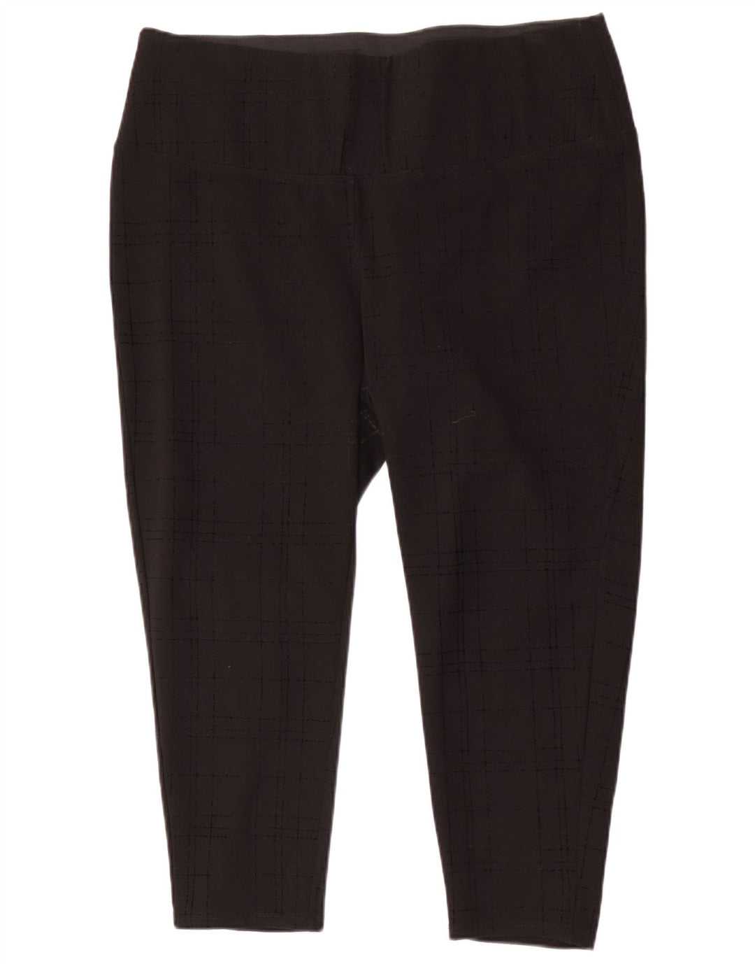 Marks & Spencer Damskie legginsy Crop z autografem UK 18 XL w czarną kratkę