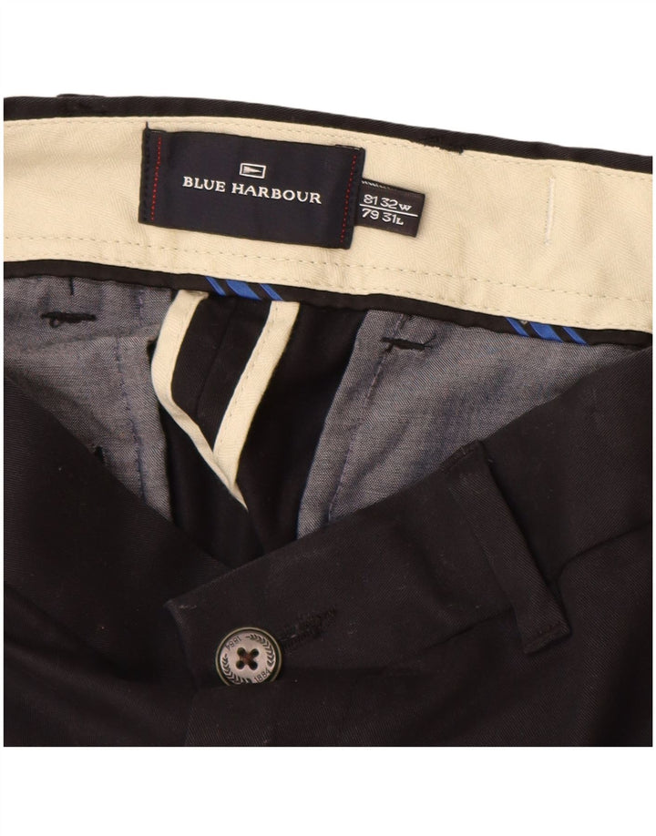 Spodnie męskie Marks & Spencer Blue Harbor Chino W32 L31 granatowe